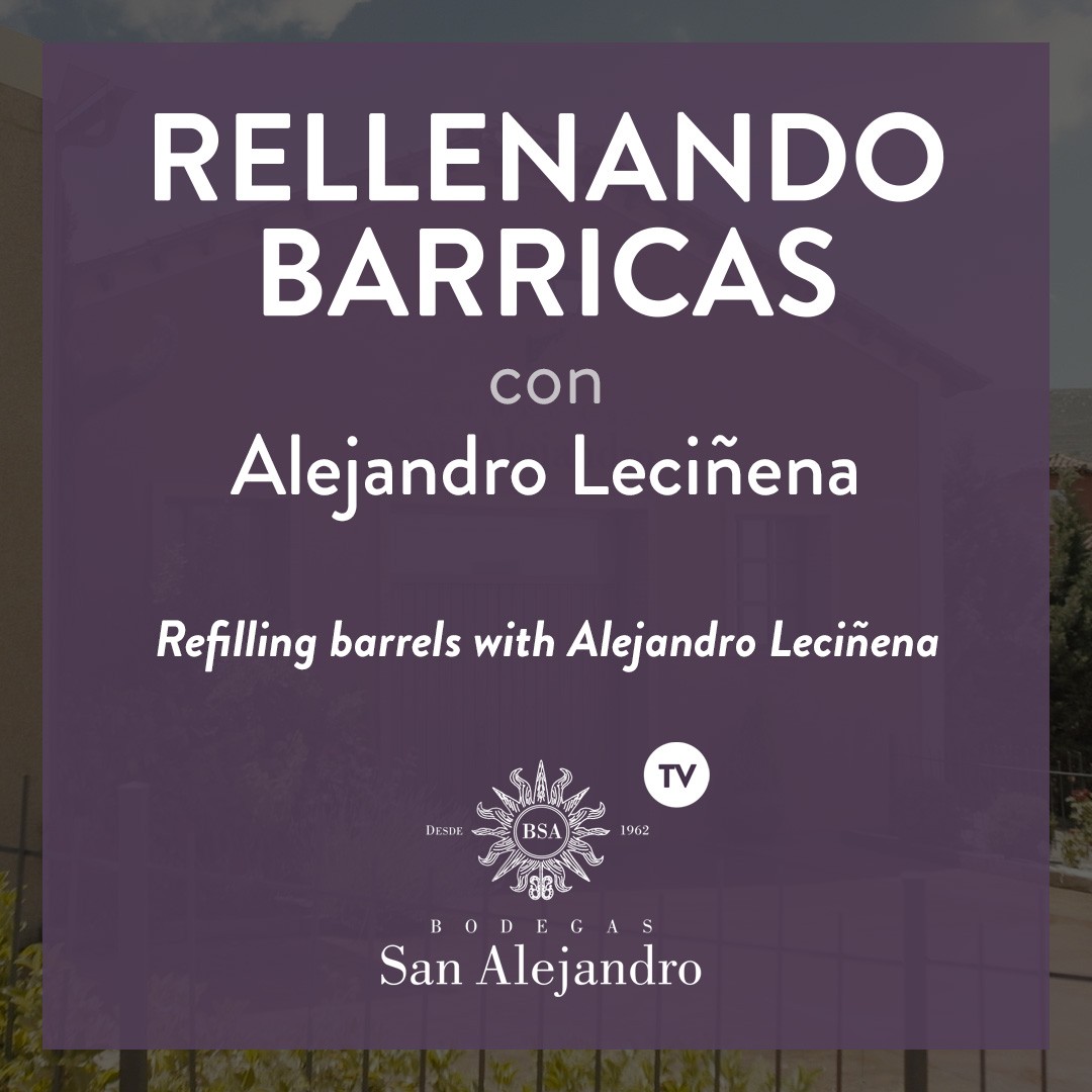 Refilling barrels with Alejandro Leciñena Refilling barrels with Alejandro Leciñena